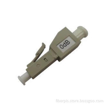 0dB LC Multimode Fiber Optic Attenuator with High Return Lo